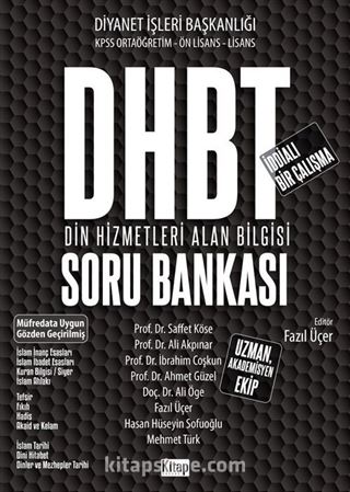 DHBT Din Hizmetleri Alan Bilgisi Soru Bankası