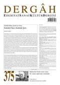 Dergah Edebiyat Sanat Kültür Dergisi Sayı:375 Mayıs 2021