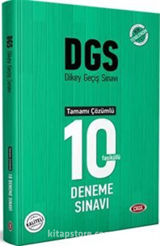 DGS Tamamı Çözümlü 10 Deneme Sınavı