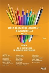 Sağlık Bilimlerinde Araştırma ve Değerlendirmeler Mayıs Cilt 4