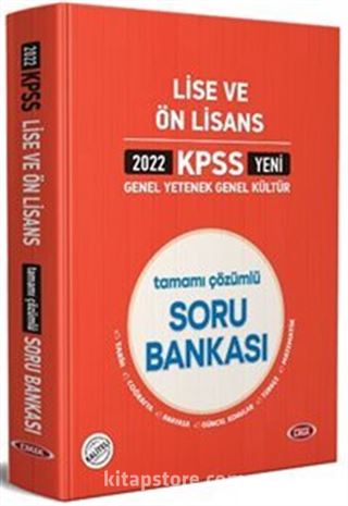 2022 Lise ve Ön Lisans Tamamı Çözümlü Soru Bankası