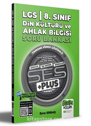 2022 LGS 8.Sınıf Din Kültürü ve Ahlak Bilgisi SES PLUS Soru Bankası