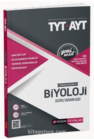 2022 Üniversite Sınavlarına Hazırlık TYT-AYT Tamamı Çözümlü Biyoloji Soru Bankası