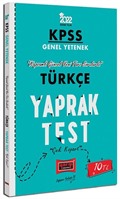 2022 KPSS Lisans Genel Yetenek Türkçe Yaprak Test