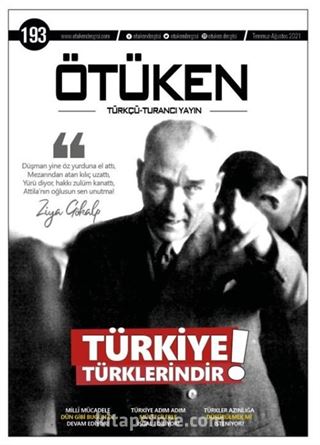 Ötüken Dergisi 193. Sayı Temmuz-Ağustos 2021