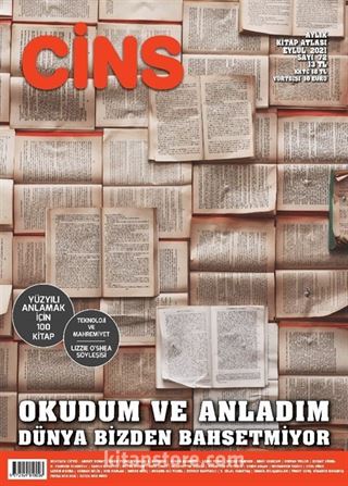 Cins Aylık Kültür Dergisi Sayı:72 Eylül 2021