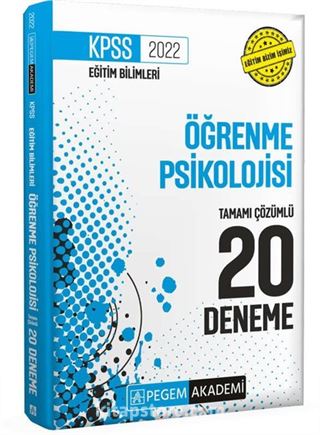 2022 KPSS Eğitim Bilimleri Öğrenme Psikolojisi Tamamı Çözümlü 20 Deneme