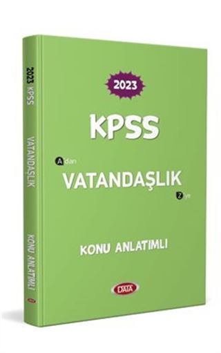 2023 KPSS A'dan Z'ye Vatandaşlık Konu Anlatımlı