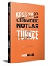 2022 KPSS Cebimdeki Notlar Türkçe Kitapçığı