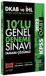2022 ÖABT Din Kültürü ve Ahlak Bilgisi İmam Hatip Lisesi Tamamı Çözümlü 10'lu Genel Deneme Sınavı