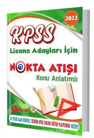 2022 KPSS Lisans Nokta Atışı Konu Kitabı
