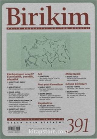 Birikim Aylık Sosyalist Kültür Dergisi Sayı: 391 Kasım 2021