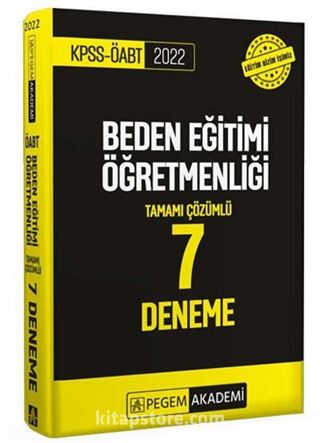 2022 KPSS ÖABT Beden Eğitimi Öğretmenliği Tamamı Çözümlü 7 Deneme