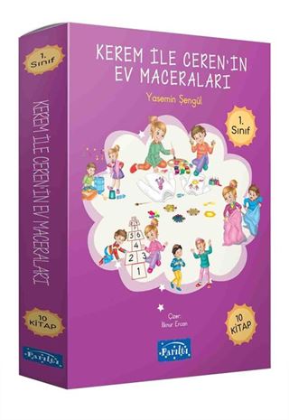 Kerem ile Ceren'in Ev Maceraları (1. Sınıf) (10 Kitap Set)