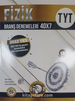 2022 YKS TYT Fizik Branş Denemeleri 40x7