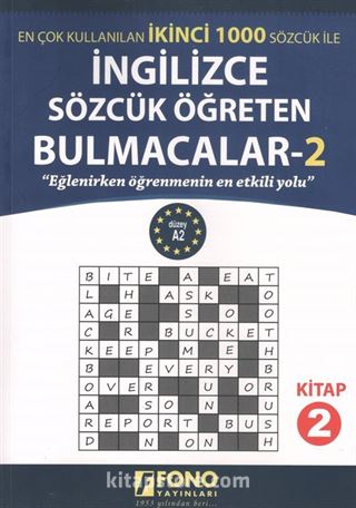 İngilizce Sözcük Öğreten Bulmacalar 2