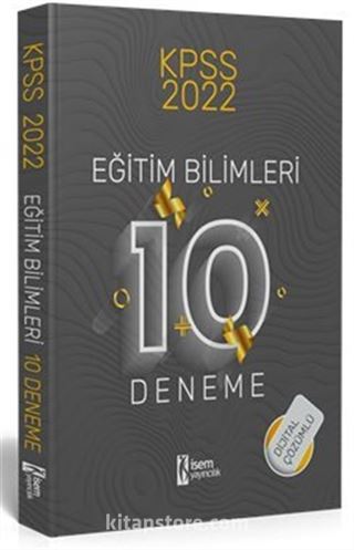 2022 KPSS Eğitim Bilimleri Dijital Çözümlü 10 Deneme