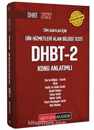 2022 Din Hizmetleri Alan Bilgisi Testi DHBT-2 Konu Anlatımlı