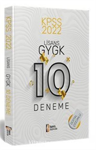 2022 KPSS Lisans Genel Yetenek Genel Kültür Dijital Çözümlü 10 Deneme
