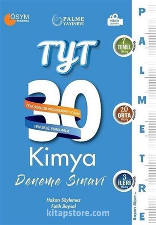 TYT Kimya Palmetre 30'lu Deneme Sınavı