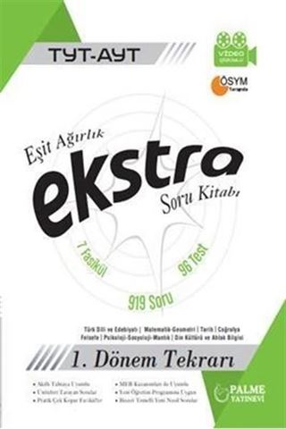 TYT AYT Eşit Ağırlık Ekstra Soru Bankası