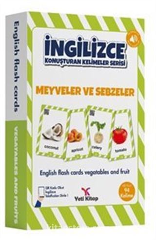İngilizce Kelime Kartları Meyveler ve Sebzeler