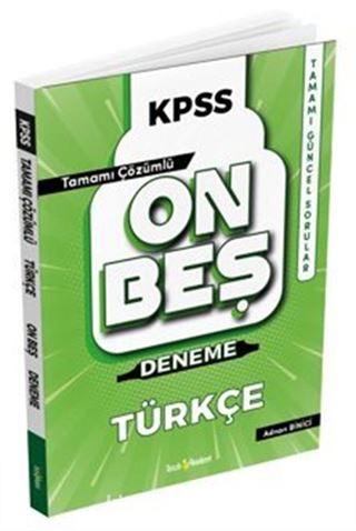 2022 KPSS Türkçe Tamamı Çözümlü 15 Deneme