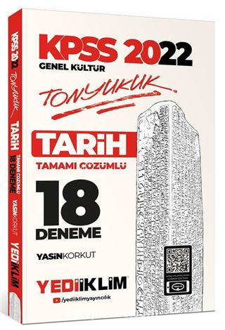 2022 KPSS Genel Kültür Tonyukuk Tarih Tamamı Çözümlü 18 Deneme