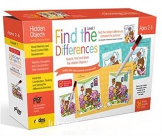 Find the Differences-1 (Level 1) - Search, Find and Mark the Hidden Objects-1 - Ages 2-5