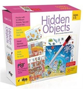 Hidden Objects - Practice With 36 Different Pictures - Search, Find And Mark - Ages 3-6