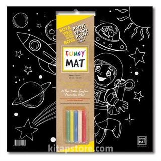 Funny Mat - Black Uzay (Tebeşirli)