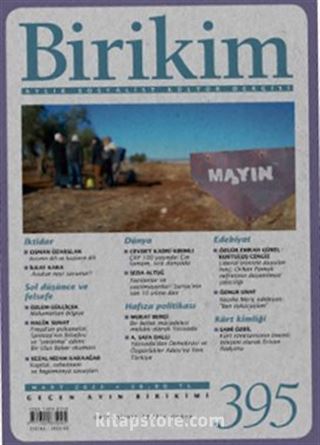 Birikim Aylık Sosyalist Kültür Dergisi Sayı:395 Mart 2022