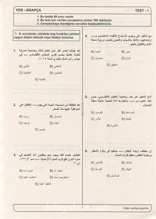YDS-YÖKDİL Arapça Deneme Kitabı