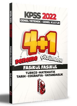 2022 KPSS Genel Yetenek-Genel Kültür 4+1 Fasikül Deneme