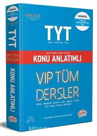 TYT VIP Tüm Dersler Konu Anlatımlı