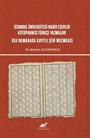 İstanbul Üniversitesi Nadir Eserler Kütüphanesi Türkçe Yazmaları 934 Numarada Kayıtlı Şiir Mecmûası