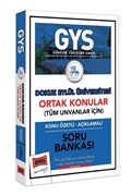 GYS Dokuz Eylül Üniversitesi Ortak Konular Konu Özetli - Açıklamalı Soru Bankası