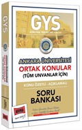 GYS Ankara Üniversitesi Ortak Konular Konu Özetli - Açıklamalı Soru Bankası