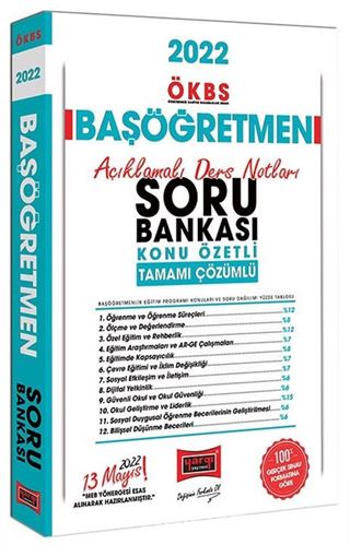 2022 ÖKBS Başöğretmen Konu Özetli - Açıklamalı Ders Notları ve Tamamı Çözümlü Soru Bankası