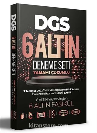 2023 DGS Tamamı Çözümlü 6 Altın Deneme Seti
