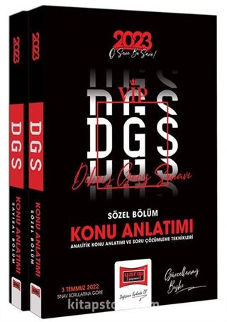 2023 DGS Konu Anlatımı 2 Cilt (Sayısal ve Sözel Bölüm)