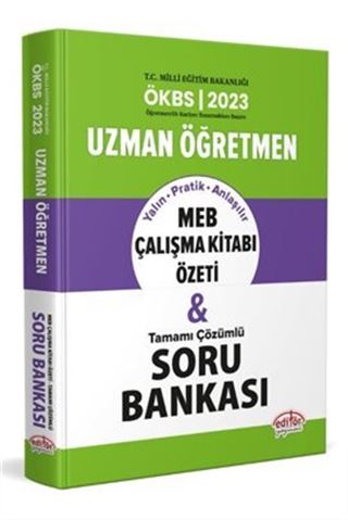 Uzman Öğretmen Meb Çalışma Kitabı Özeti ve Tamamı Çözümlü Soru Bankası