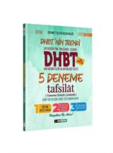 2022 DHBT Tafsilat 5 Deneme Tamamı Detaylı Çözümlü