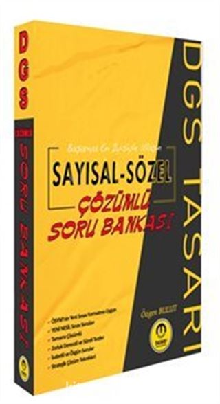DGS Sayısal-Sözel Çözümlü Soru Bankası