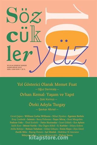 Sözcükler İki Aylık Edebiyat Dergisi Sayı:100 Kasım-Aralık 2022