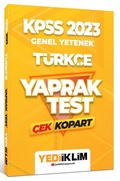 2023 KPSS Genel Yetenek Türkçe Çek Kopart Yaprak Test