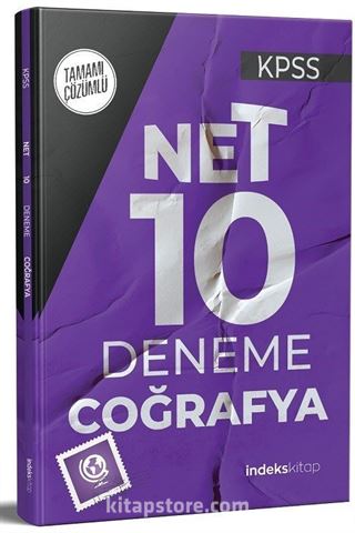 KPSS Coğrafya Net 10 Deneme Çözümlü