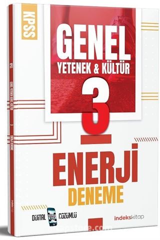 KPSS Genel Yetenek Genel Kültür Enerji 3 Deneme Dijital Çözümlü