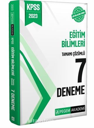 2023 KPSS Eğitim Bilimleri Tamamı Çözümlü 7 Deneme