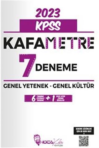 2023 KPSS Genel Yetenek-Genel Kültür Kafametre Tamamı Çözümlü 7 Fasikül Deneme